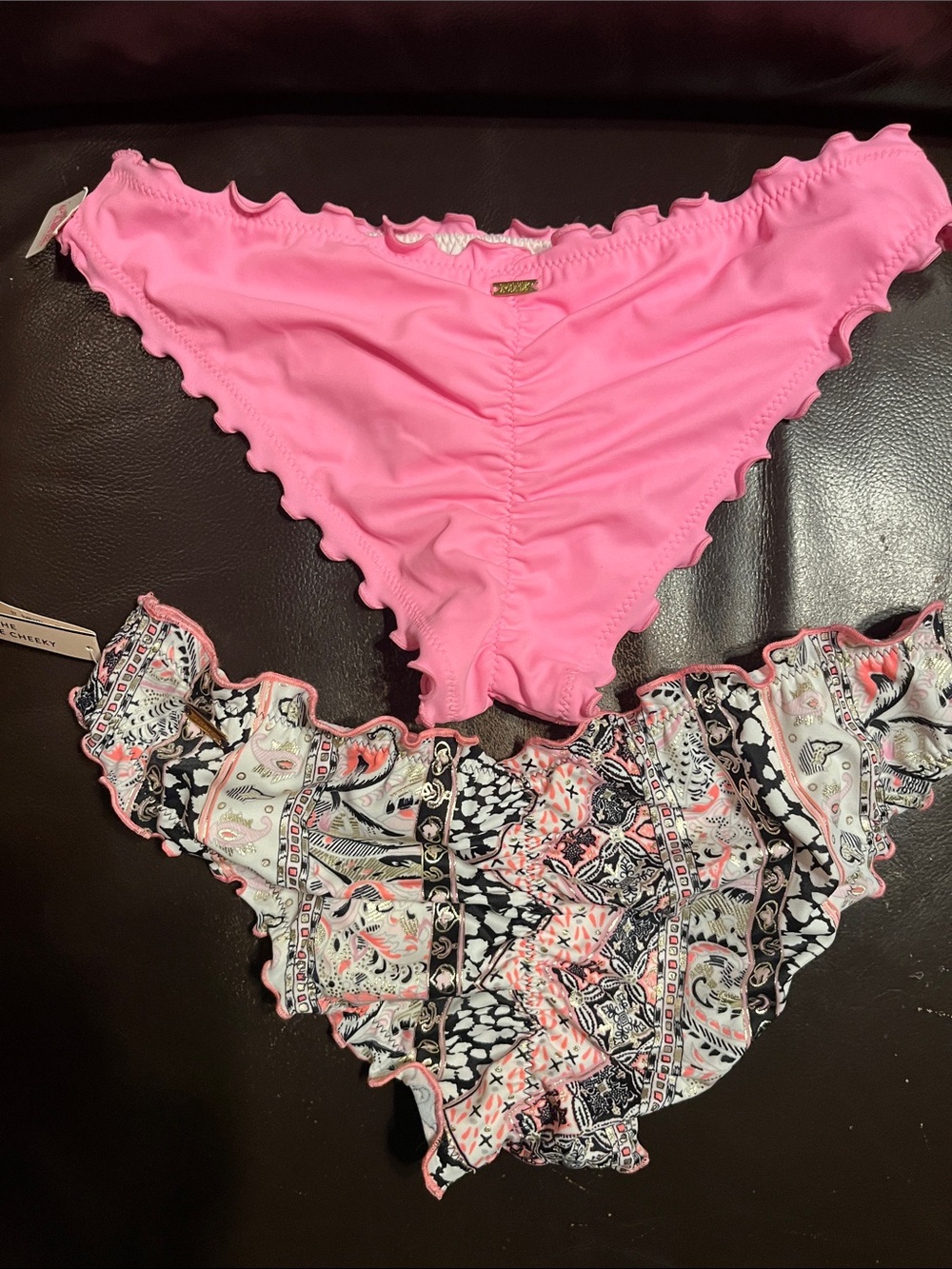 PINK cheeky bikini bottoms